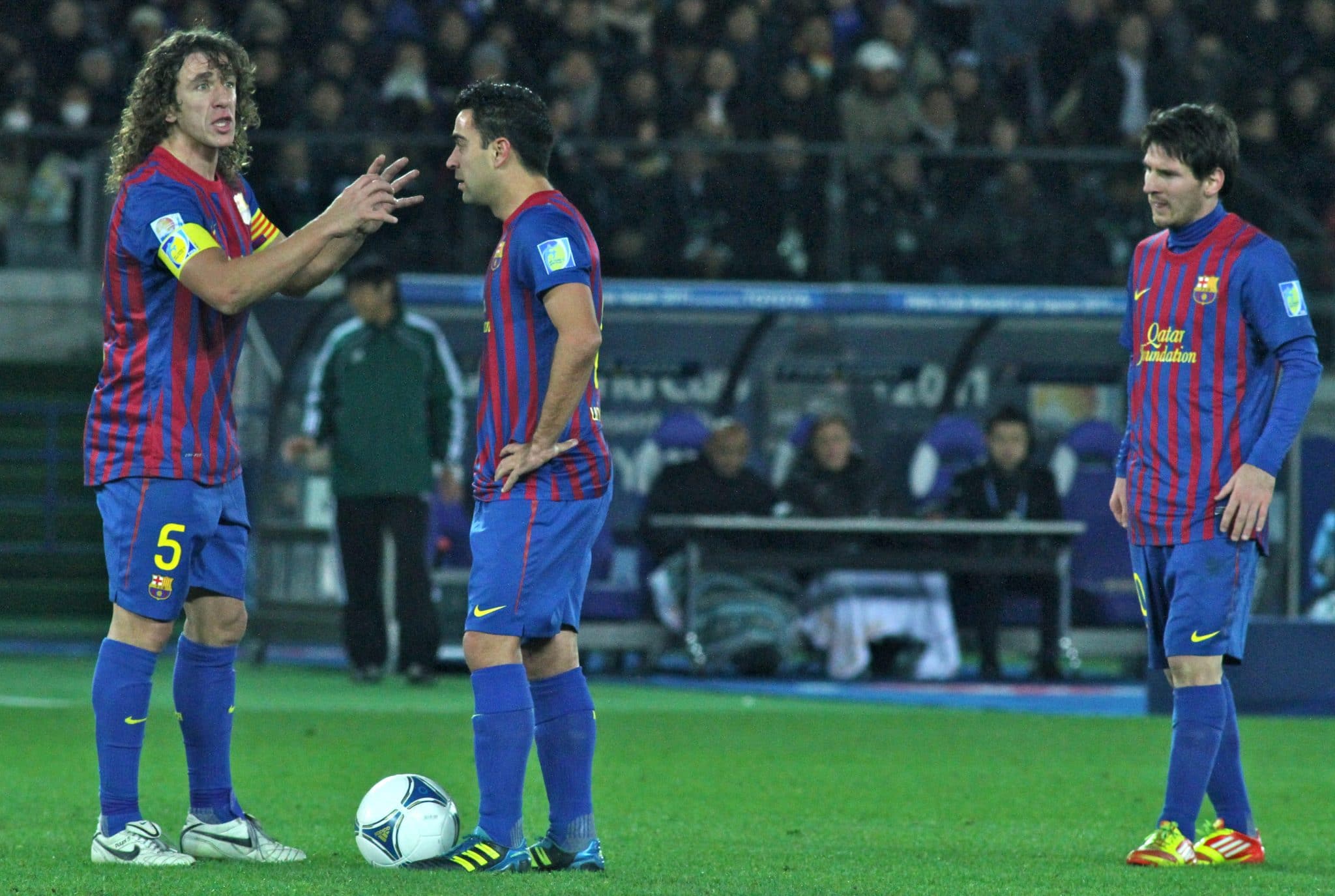 Puyol Xavi Messi FC Barcelona Team of the Year 2011