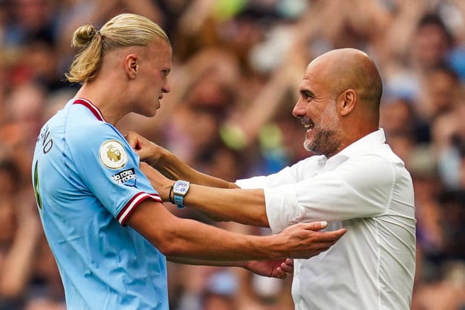 Pep Guardiola details how Erling Haaland can only get better after breaking another record