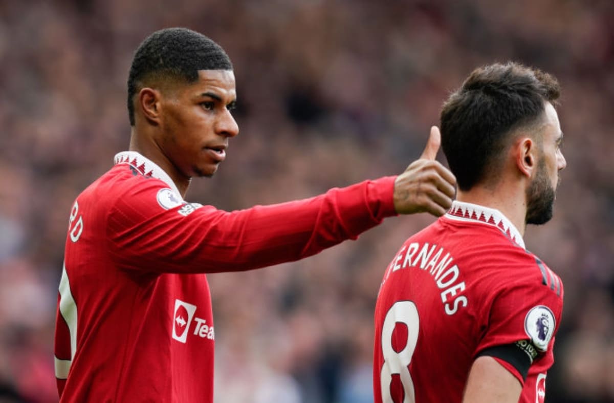Man Utd star rejected massive PSG offer to stay with Red Devils last summer 1 rashford and fernandes