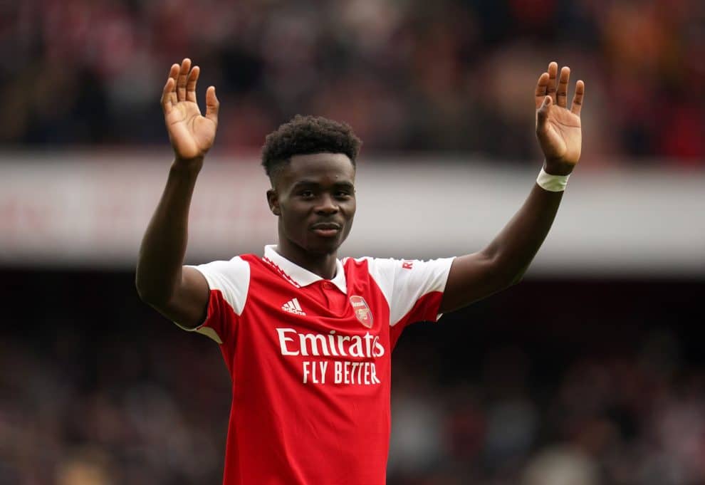 Bukayo Saka sets Arsenal Premier League record in Crystal Palace victory