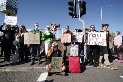 Grand National Protests By Animal Rights Activists Lead to Arrest