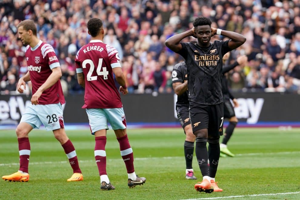 Bukayo Saka Subjected to Racial Abuse After Penalty Miss Against West Ham