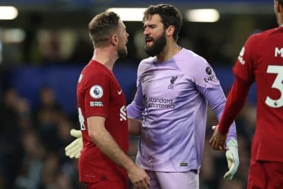 Henderson Row with Alisson Stems from Liverpool &lsquo;Frustration&rsquo; with Recent Results