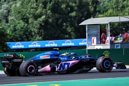 Hungarian GP Crash &ndash; Both Alpine drivers retire at the start