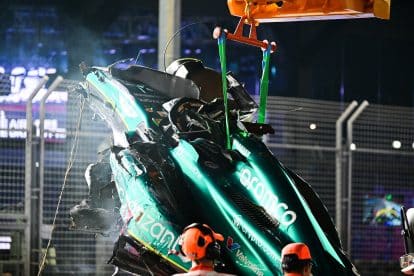 Stroll to miss Singapore GP &ndash; Aston Martin driver unwell after his crash