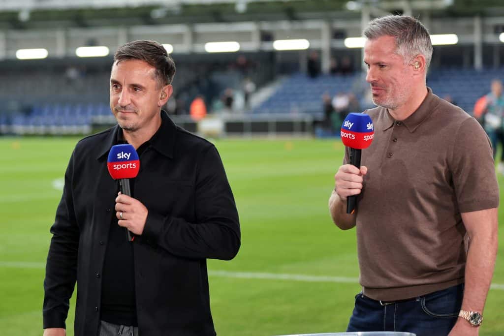 Sky Sports pundits Gary Neville and Jamie Carragher